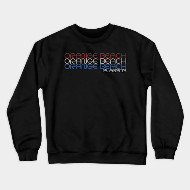 Orange Beach Alabama Crewneck Sweatshirt by RAADesigns